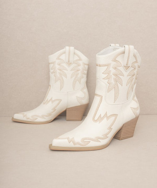 Take It Easy Embroidered Cowboy Boots
