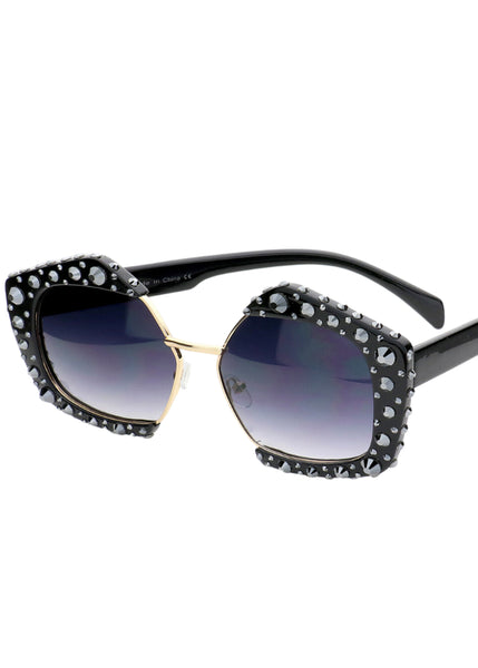 crystal studded sunglasses