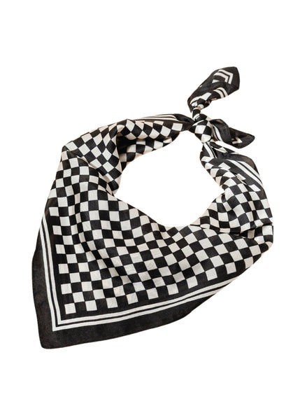 checkered scarf