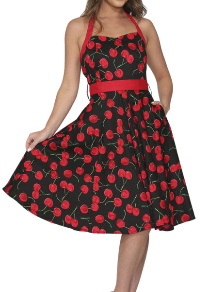 cherry pinup dress