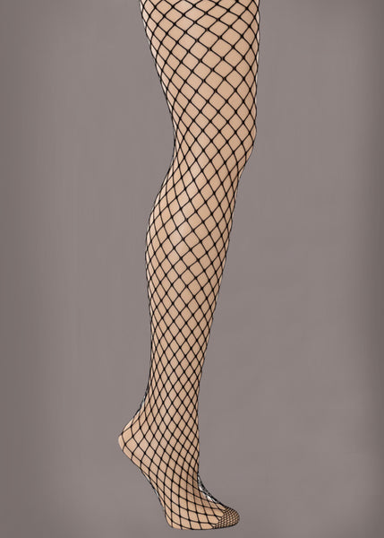 black fishnet tights