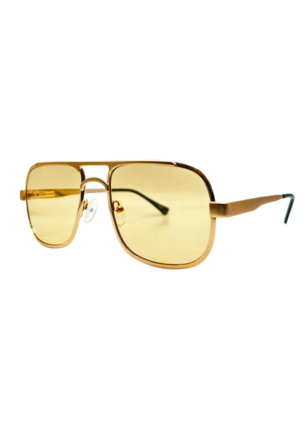 gold retro sunglasses