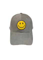 smiley face patch cap