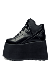 YRU Qozmo 2 black Platform shoes