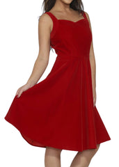 short red velvet bridesmaid dress