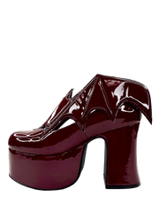 YRU VAMPIRA OXBLOOD Burgundy Vegan Leather Platform Boots