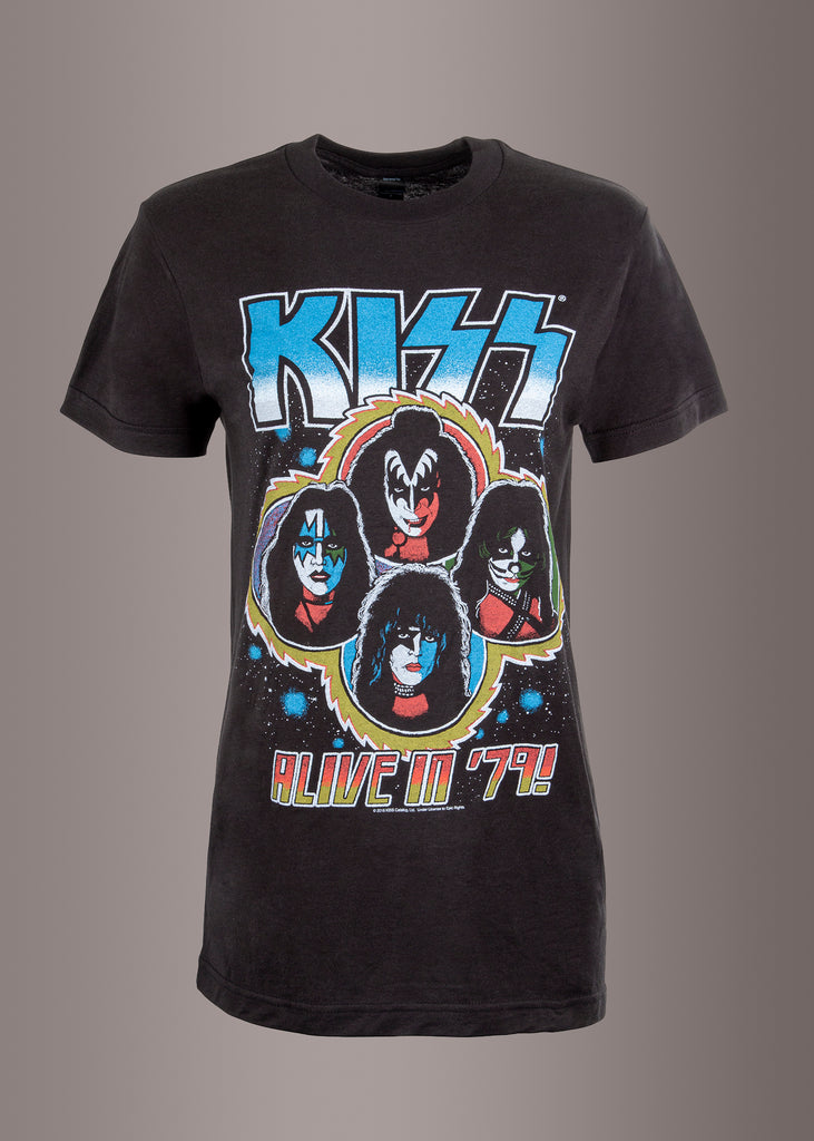 Black KISS band tee