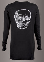black skull cardigan