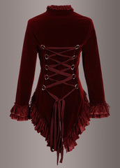 red gothic coat