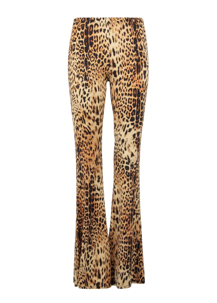 leopard print bell bottoms