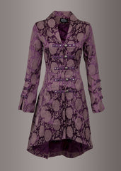 purple goth coat
