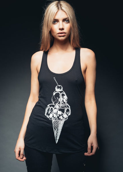 skull ice cream tank top