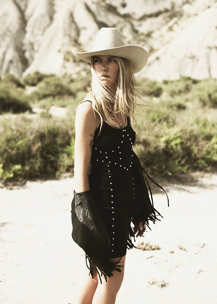 studded mini dress