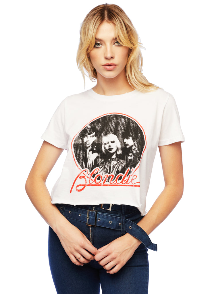cropped blondie tee