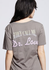 KISS Call Me Dr. Love band t-shirt back graphic - oversized boyfriend fit