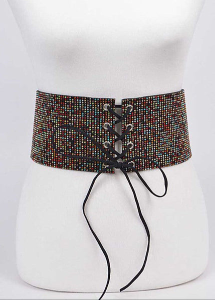 sparkling belt corset 