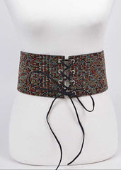 sparkling belt corset 