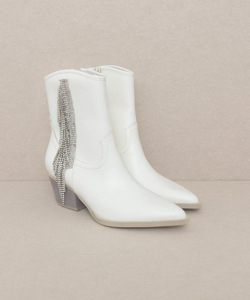 Oasis Society – Rowan – Stiefel mit Strassfransen