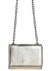 silver bag metallic rocker festival concert outfit 