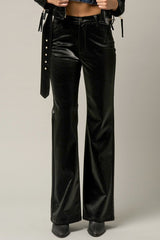 black velvet pants