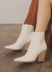 "Detail of patterned rough suede texture on Sonia western ankle boots"