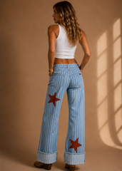 Back view of Starlight Rodeo made-in-USA western jeans