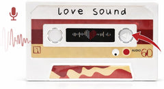 Recordable cassette card packaging showing retro tape design for music lovers
