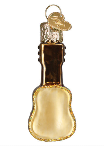 Gold and silver guitar eletric ornament Christmas tree rocker Rock'n'Roll rockstar wife decor holiday