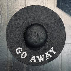 summer goth black straw hat witchwood bags go away dark 