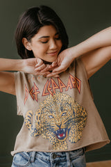 Def Leppard crop top band tee t-shirt festival concert outfit 