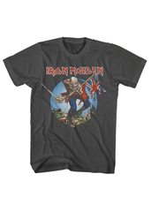 Iron Maiden Trooper Tour Tee – Oversized 100% Cotton Washed Band Shirt