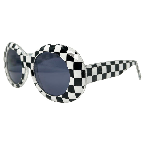 KURT Hybrid/Checkers 90s Oval Sunglasses