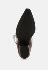 Ponsies Embroidered Cowboy Calf Boots