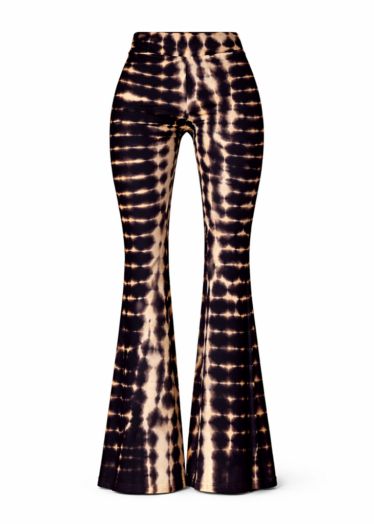Tie-dye flared pants for festival wear and boho styles