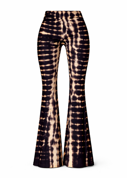 Tie-dye flared pants for festival wear and boho styles