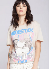 Woodstock band tee festival womens 1969 peace rocker rock'n'roll music 