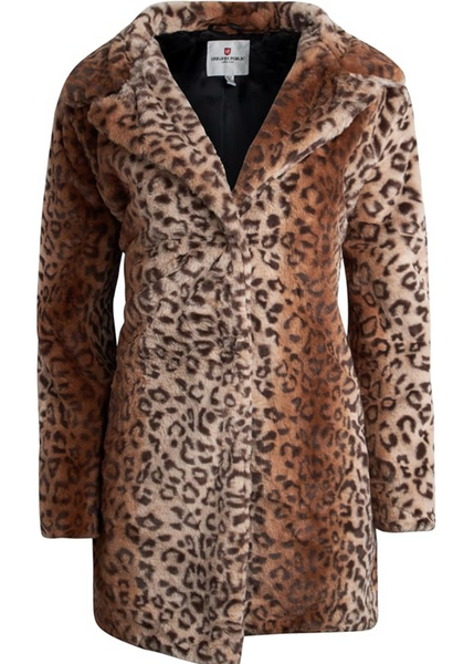 Wild Night Leopard Faux Fur Coat
