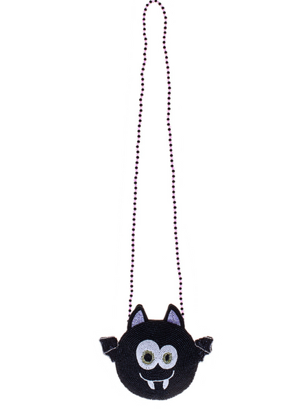 Bat Out of Hell beaded Crossbody Bag