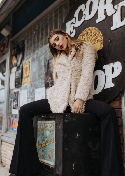 Black Stretchy Bell Bottoms Flare Pants