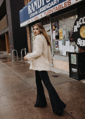 Black Stretchy Bell Bottoms Flare Pants