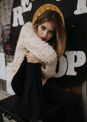 Black Stretchy Bell Bottoms Flare Pants