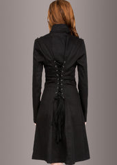 womens black gothic coat