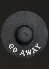 summer goth black straw hat witchwood bags go away dark 