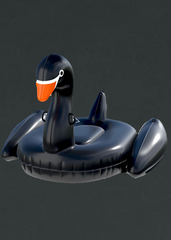 black swan pool float summer goth gothic beach inflatable 