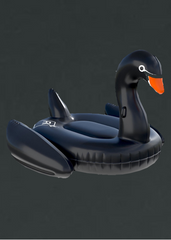 black swan pool float summer goth gothic beach inflatable Memorial day
