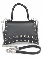 black studded bag rivet rockstar rock'n'roll handle swing 
