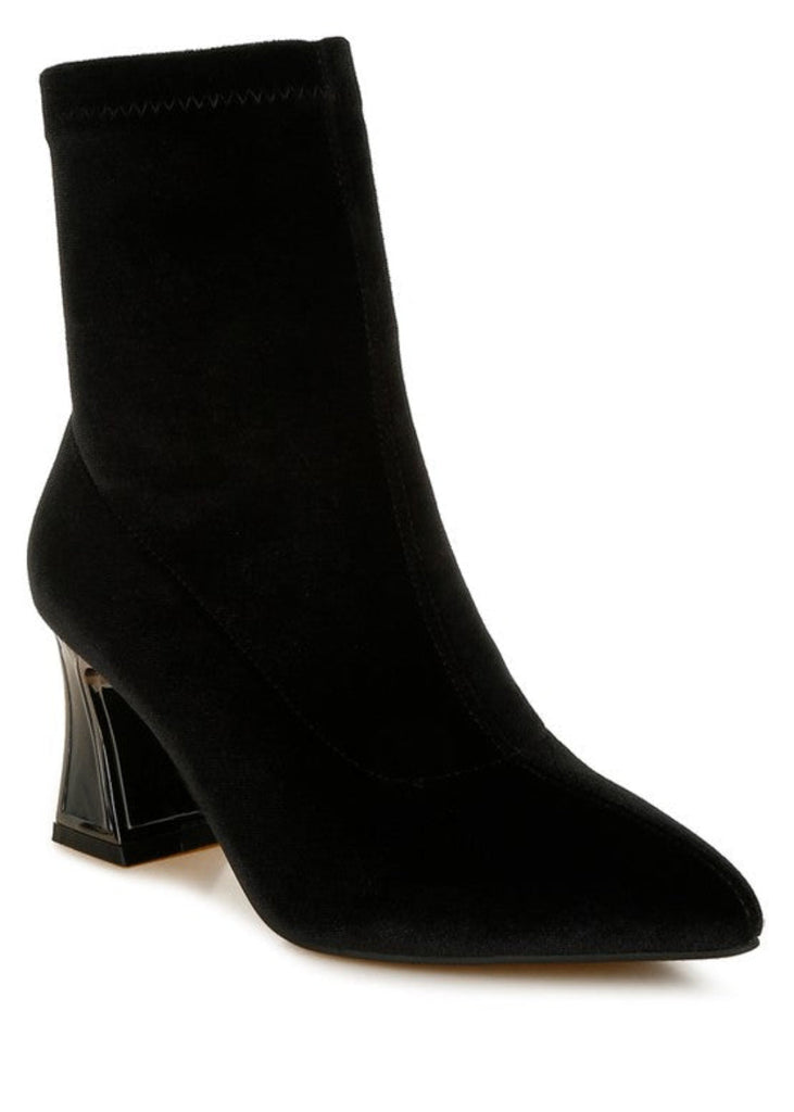black velvet ankle boots rocker rockstar wife festival wear soft luxe 