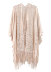 boho fringe kimono Coachella outfit 