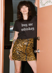 Cropped Buy Me Whiskey Rock n Roll Tee