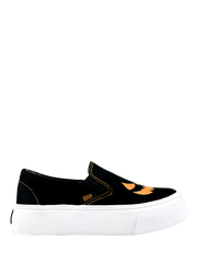 YRU CHILL JACKOLANTERN Black Orange Platform Sneakers